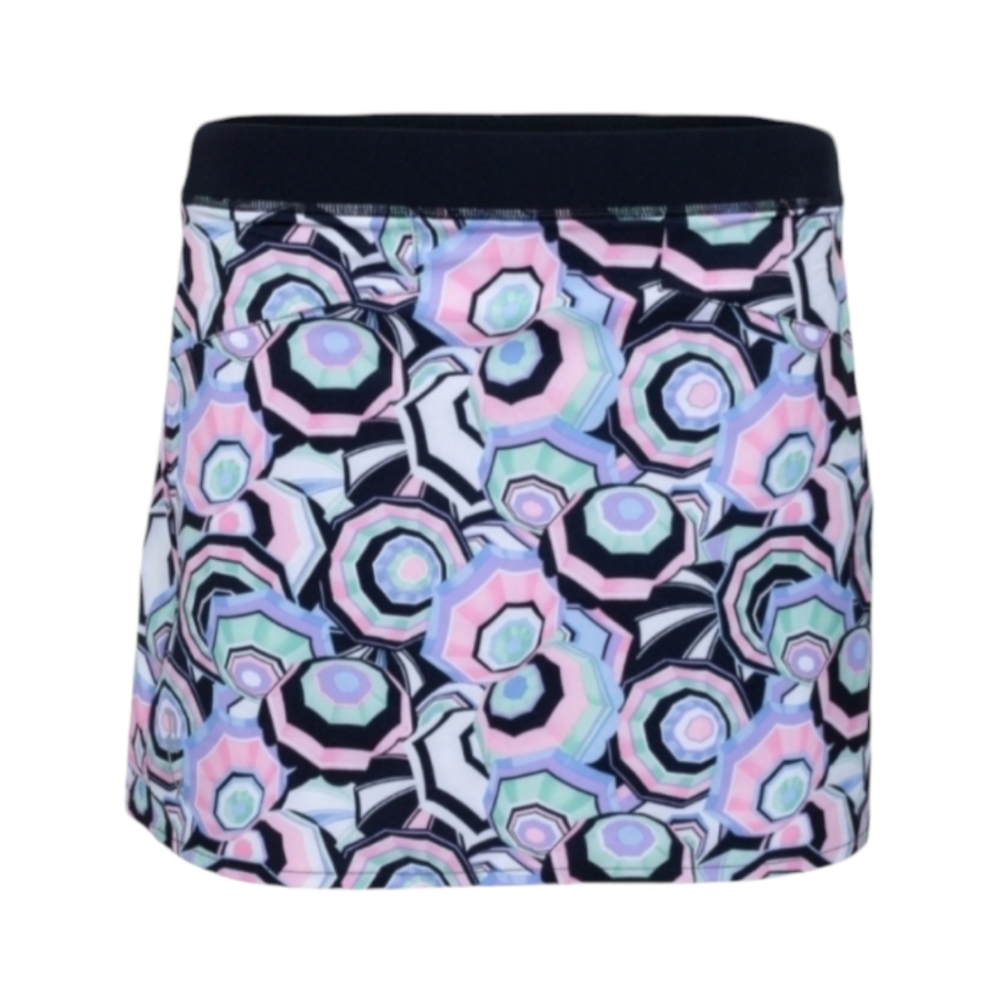 Ralph Lauren RLX Women's Geo Print 4 Way Stretch Athletic Skort Black Size XL